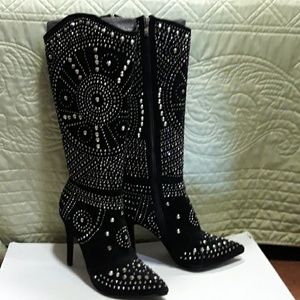 black boots